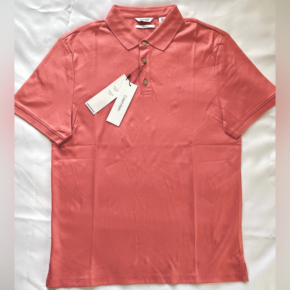 Calvin Klein Mens liquid touch polo shirt size M